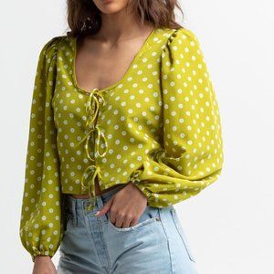 Embry Tie Front Womens Shirt